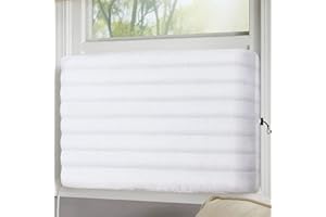 KylinLucky Indoor Air Conditioner Cover AC Cover for Inside Window Unit 25 x 17 x 3.5 inches(L x H x D),White