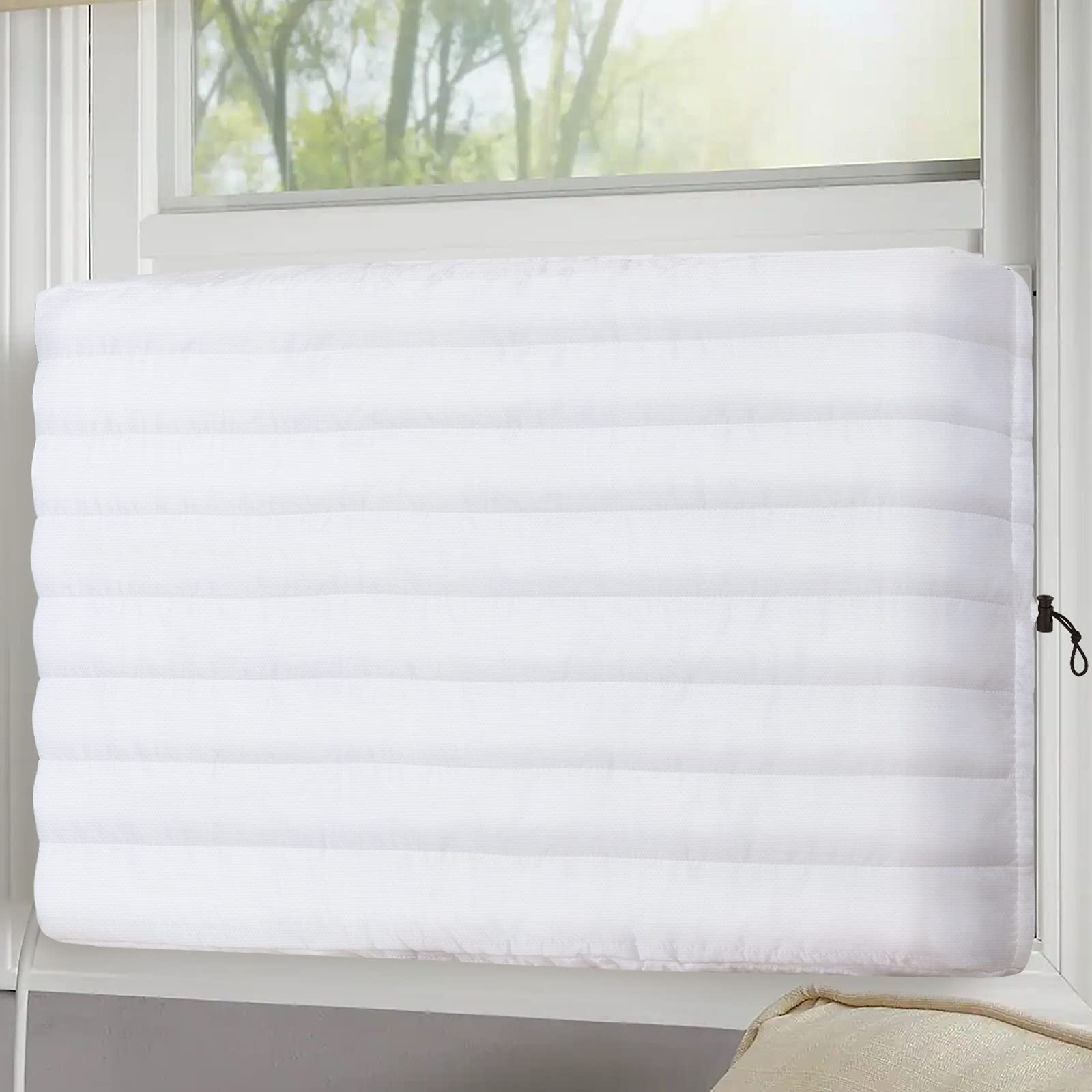 Photo 1 of KylinLucky Indoor Air Conditioner Cover AC Cover for Inside Window Unit 21 x 15 x 3.5 inches(L x H x D),White