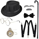 Gionforsy Old Man Costume Accessories Set Grandpa