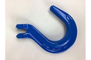 AutoHauler Supply 3/8 inch Grade 100 Clevis Foundry Chain Hook with Pin for Chain Cable Lifting (2)