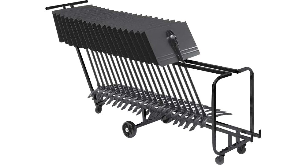 Manhasset Storage Cart Holds Upto 25 Music Stands Black Amazon.co.uk