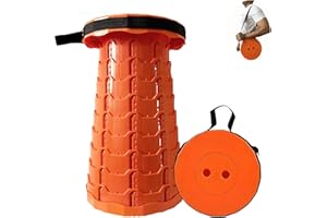 2025 Upgraded Telescopic Stool Adjustable Camping Stool Lightweight and Sturdiness Collapsible Stool Seat for Young,Old & Adu