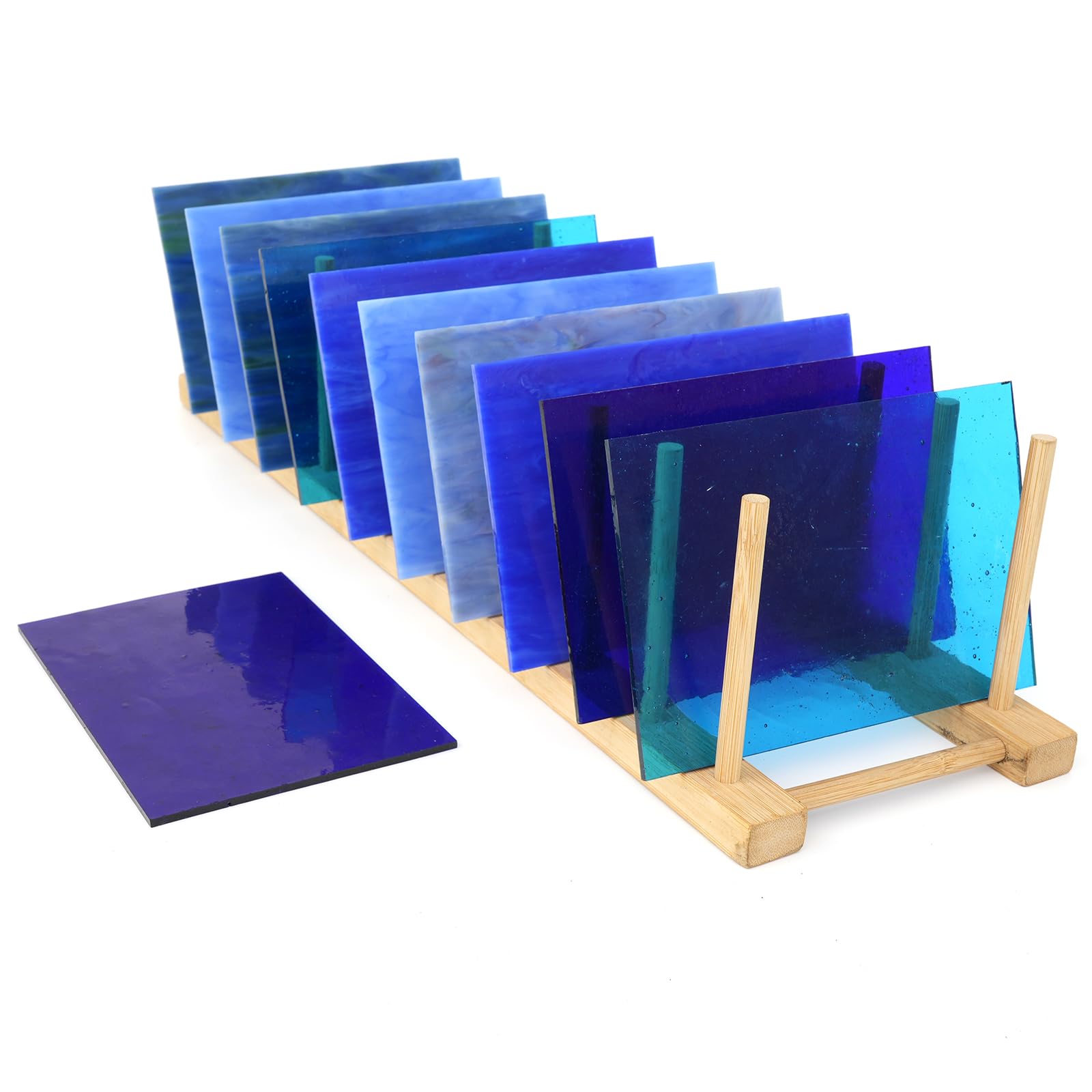 Mua 12 Sheets Stained Glass Sheets Pack, 4" X 6" Cathedral Glass, Art