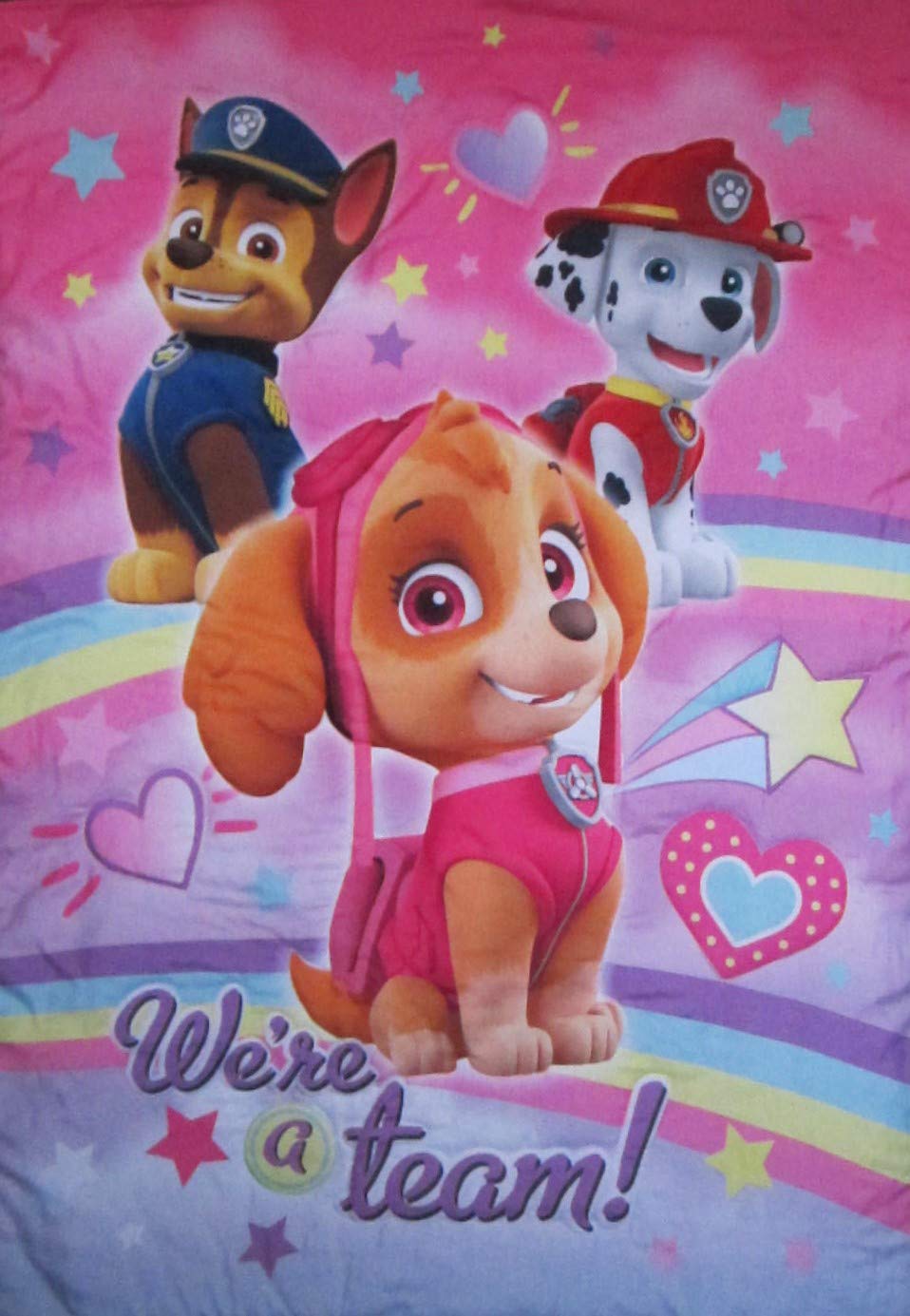 Paw Patrol Skye Comforter Only We're A Team Size Toddler Girls Kids Bedding
