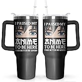 Pininerr Anime Tumbler 40 oz - Anime Tumbler Double Wall Vacuum Insulated Stainless Steel Coffee Travel Mugs (Style 2)