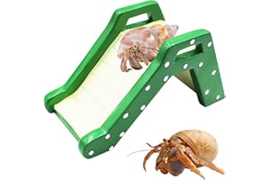 JINKOOZZ Hermit Crabs Climbing Ladder Bridge, Resin Reptile Climbing Toys, Small Animals Cage Accessory, Tank Accessory, Suitable for Hermit Crab Hamster Rat