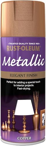 Rust-Oleum Metallic Spray Paint 400ml Elegant Copper Interior Exterior view 4