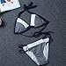 morecome Beachwear, Women Bikini Set Swimwear Bra Swimsuit (S, Gray)