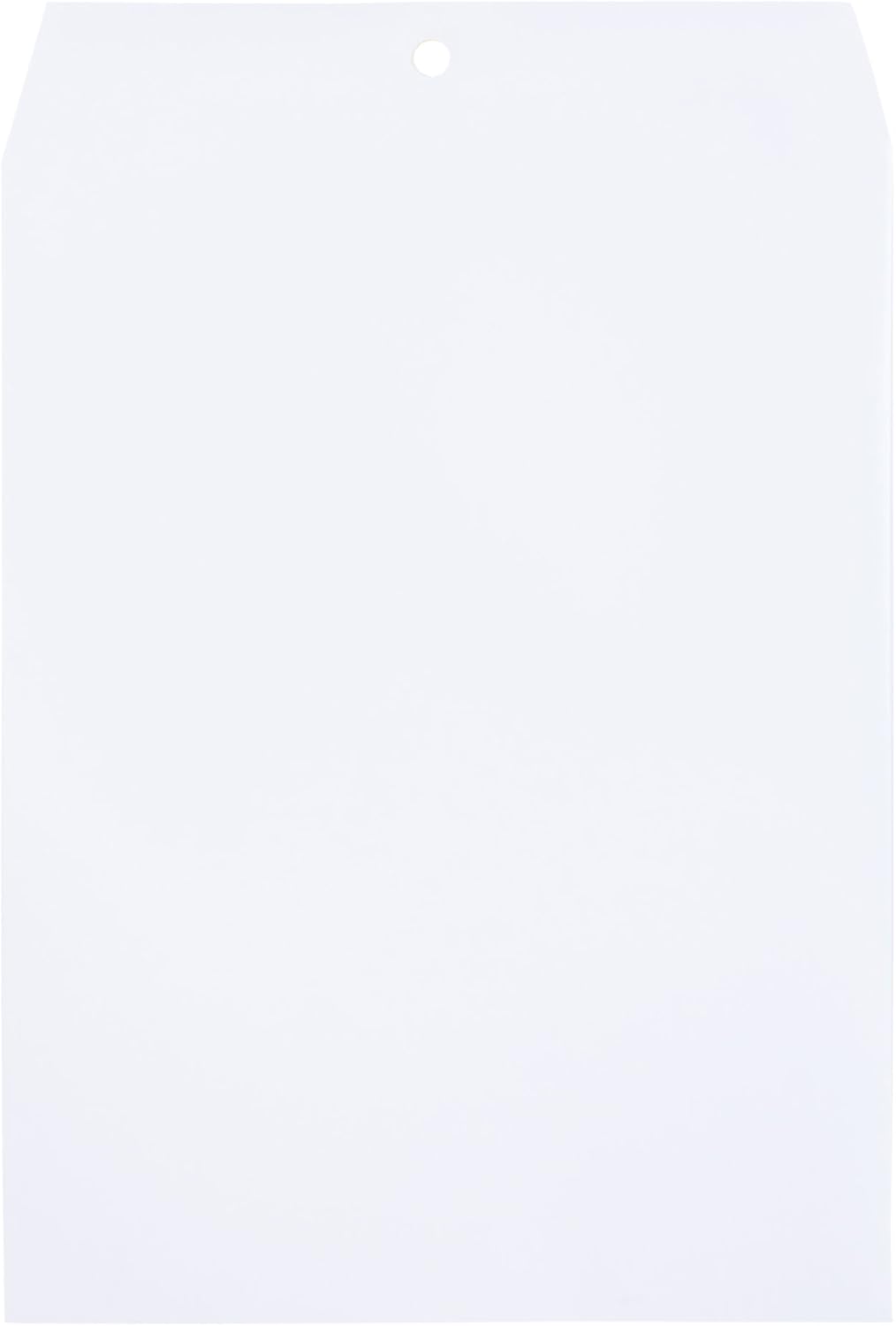 Quality Park, Clasp Envelopes, Gummed, White Wove, 9x12, 100 per Box (38390) : Office Products