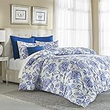 Cannon Floral Comforter Set - Blue