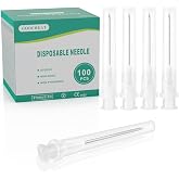 16 Gauge 1.5 Inch Needle Sterile Disposable 16G Needles for Lab Supplies, Pet, Poultry, and Industrial Dispensing, 100 Pcs Individually Packaged