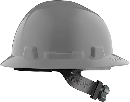grey full brim hard hats