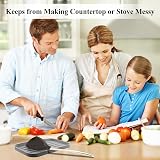 SwirlColor Gray Silicone Spoon Rest - Heat Resistant & Non-Slip Utensil Holder view 2