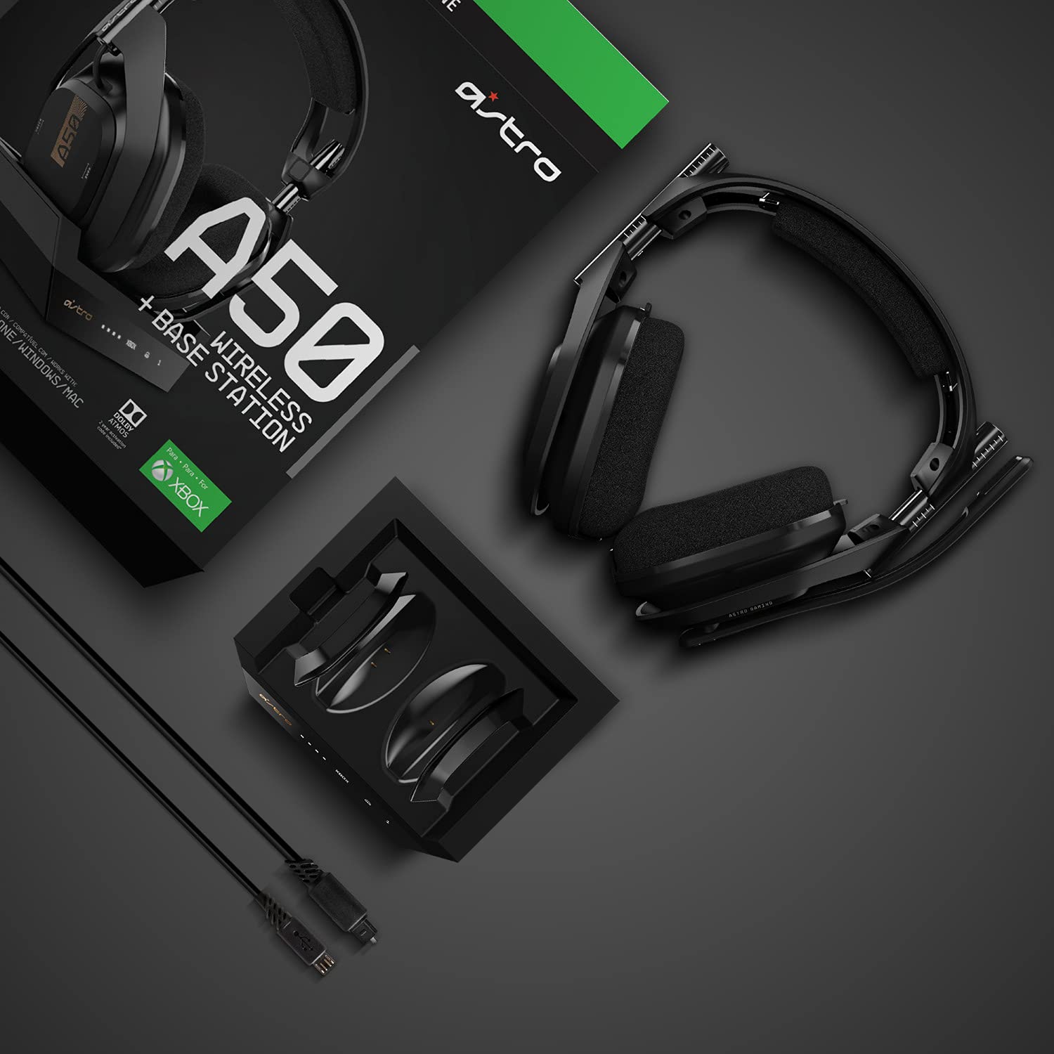 ASTRO Gaming A50 Wireless Headset + Base Station Gen 4 - Compatible with Xbox Series X|S, Xbox One, PC, Mac - Black/Gold ASTRO Gaming A50 Wireless Headset + Base Station Gen 4 - Compatible with Xbox Series X|S, Xbox One, PC, Mac - Black/Gold Xbox Series X|S, Xbox One & PC PlayStation 5, PlayStation 4 & PC