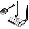 J-Tech Digital HDMI Wireless Extender Dongle Adapter Kit 1080p 98 Feet w/Airplay, Smart View, Miracast & 4K Upscale [JTECH-WDEX-50M2]