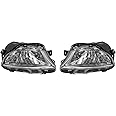 Halogen Fog Light Lamp,Left+Right Clear Front Bumper Fog Light Lamp For 2007-2010Lexus LS460,Front Fog Light Replacement Left Driver and Right Passenger Side