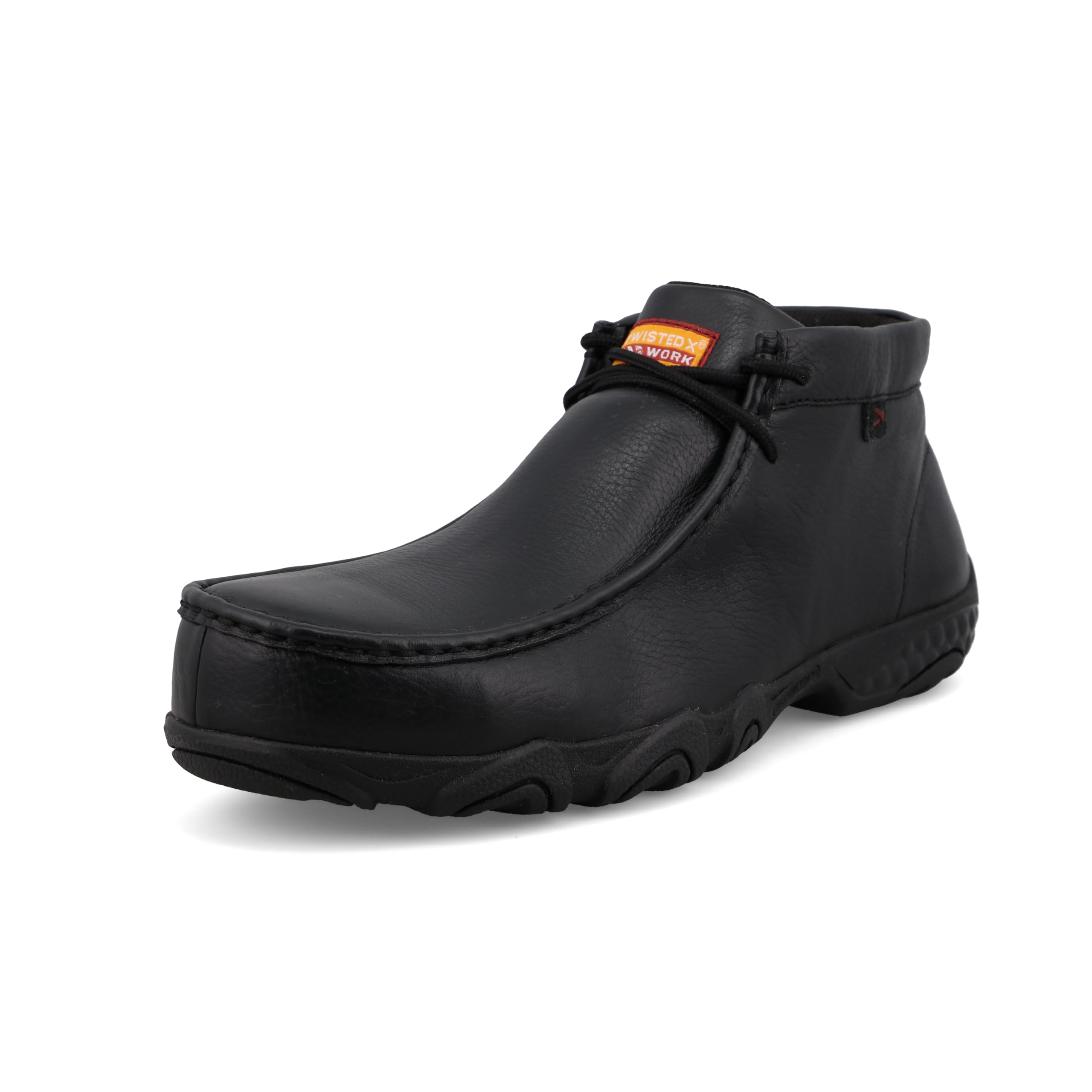 Twisted X Men’s Work Chukka Driving Moc, Moc Toe Nano Toe with CellStretch, Black, 8.5 M