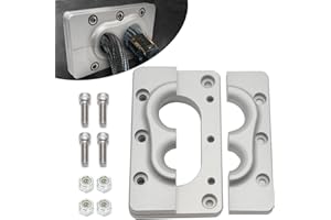 MOTOQUEEN for Holley Terminator X Max Billet Aluminum Fire Wall Pass Through Raw Bracket