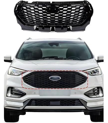 Front Upper Grille Assembly For 2020-2022 Ford Escape – Chrome Honeycomb Style, OEM Fit 2 thumbnail image