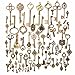 KINGSO 70 pcs Antique Bronze Vintage Skeleton Mixed Key Charms DIY Handmade Accessories Necklace Pendants Jewelry Making Supplies
