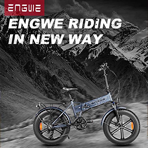 ایگرد | قیمت و خرید ENGWE 500W 20 inch Fat Tire Electric Bicycle Mountain  Beach Snow Bike for Adults, Aluminum Electric Scooter 7 Speed Gear E-Bike  with Removable 48V12.5A Lithium Battery
