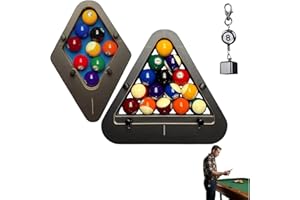 Professional Pool Ball Billiard Rack Precision Engineered, Eliminates Gaps Racks, 8 & 9 Ball Pro Diamond Triangle Pool Ball R