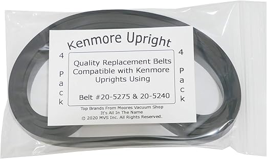 Amazon Com Kenmore 20 5275 20 5240 Replacement Vacuum Belts 4 Pack