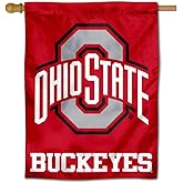 Ohio State Buckeyes Athletic Logo House Flag Banner