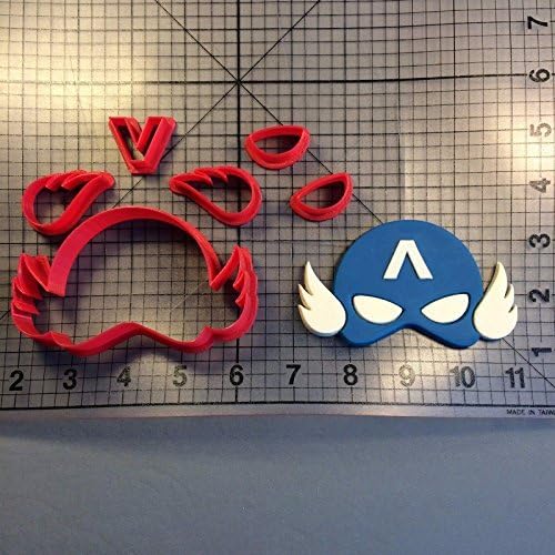 Baby shower Super Hero Mask Model 1 Cookie Cutter Set 3 Inches