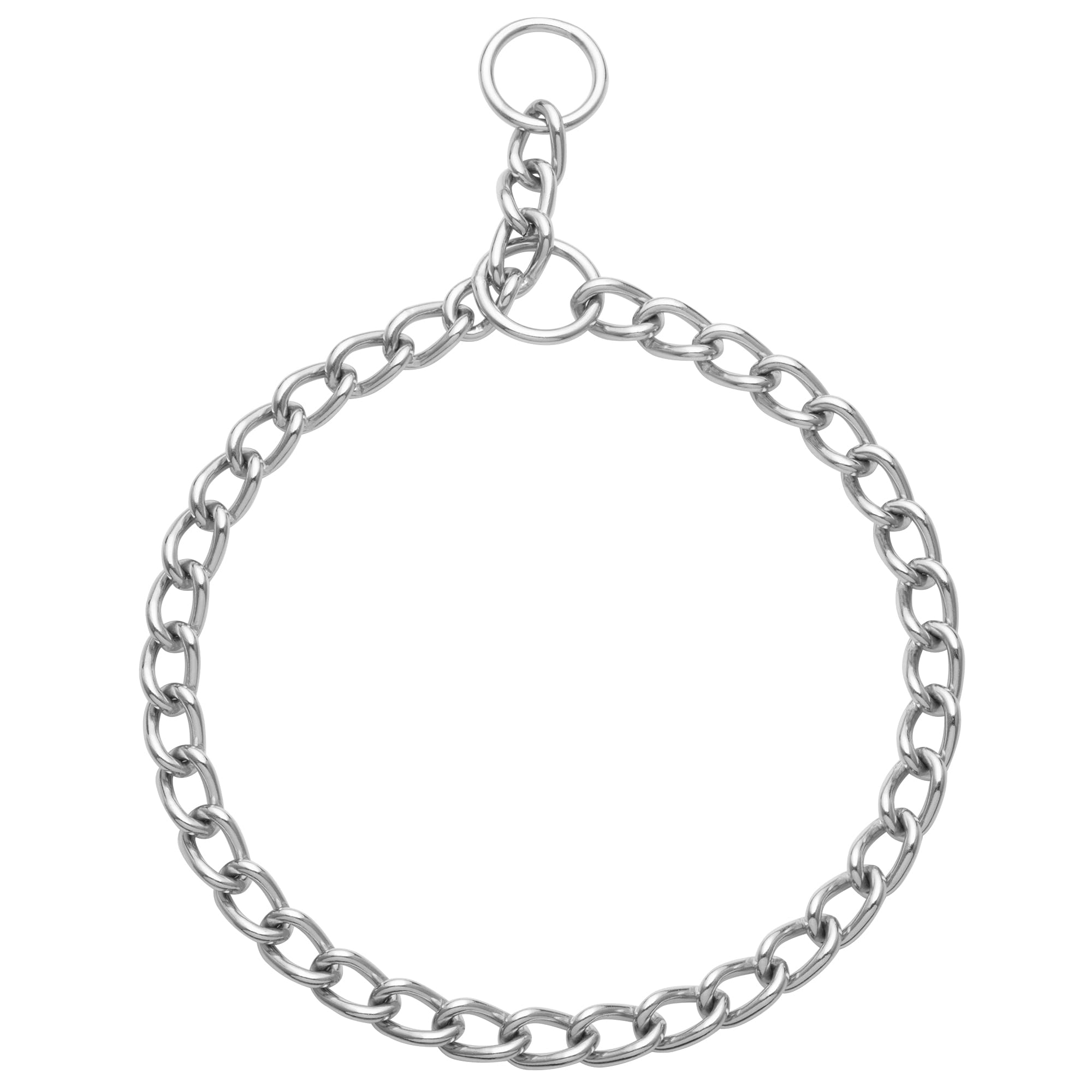 Bunty Dog Choker Collar | Metal Chain Dog Collar & Anti Pull Dog Collar | Slip Collar for Dogs No Pull Training | Heavy Duty Dog Chain Collars for All Breeds (L)