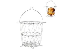 BMMXBI The Big Easy Oil-Less Better Baskets Turkey Fryer Parts, for Charbroil The Big Easy Accessories, Better Baskets Replacement Parts for Charbroil Oil-Less Turkey Fryer 6776791W06 Accessories