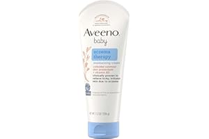 Aveeno Baby Eczema Therapy Moisturizing Cream, Natural Colloidal Oatmeal & Vitamin B5, Baby Eczema Cream for Dry, Itchy, Irritated Skin Due to Eczema, Paraben- & Steroid-Free, 7.3 oz