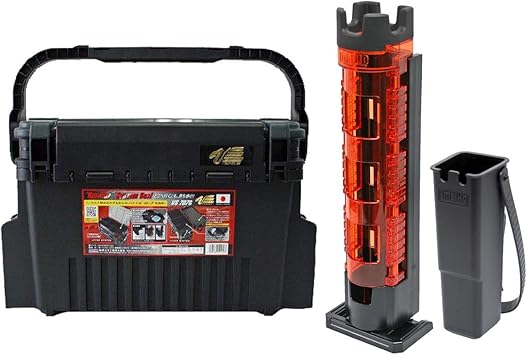Amazon Meiho ランガンシステムボックス Vs 7070 ロッドスタンド ルアーホルダー 付 3点セット 釣り具 クリアオレンジ メイホウ Meiho タックルボックス