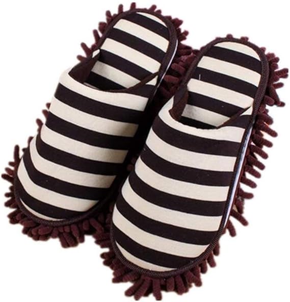 AIYObaby 1 Pair of Multifunction Stripes Cleaning Slippers, Detachable