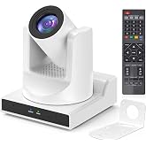 ADKIDO PTZ Camera 20x Optical Zoom with AI Tracking/Anti-Jerky Mechanical Gear Transmission, HDMI 3G-SDI USB3.0 LAN PoE Live Streaming Camera for Church Worship, Live Streaming, Conferences vMix OBS