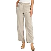 Charter CIub Linen Pull-On Pants Flax XL