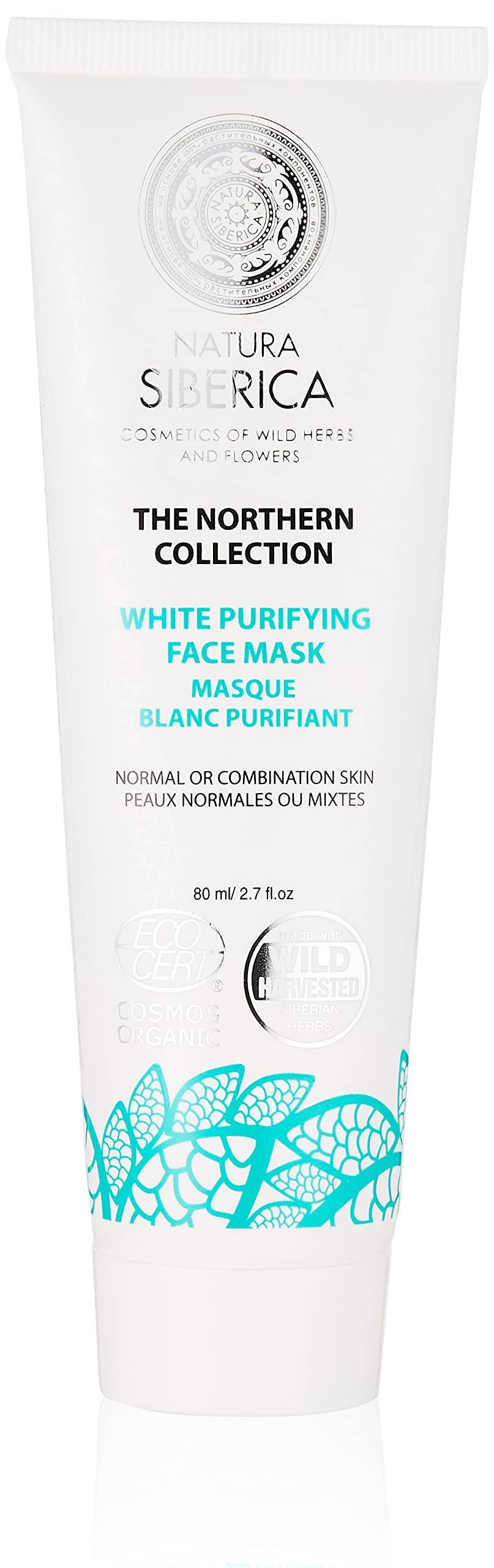 Natura Siberica Northern White Purifying Face Mask for Normal Skin, 80 ml