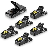 Mouse Trap, Mice Traps That Work Best Snap Traps for Small Mice and Mouse Outdoor Indoor Quick Kill and Reusable Mouse Traps 6 Pack
