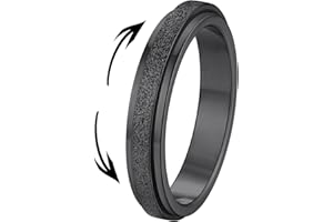 Supcare Men Women Fidget Rings for Anxiety, Viking/Celtic/Sun Moon Spinner Ring Stainless Steel Jewelry, Size 7-14 (with Jewelry Gift Box)