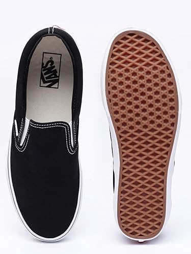 Vans Men's Classic Slip-on Skate Shoes Black B(M) US Women