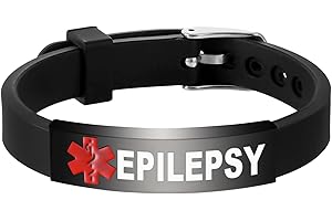 UNICGIFT Medical Alert Bracelet Dual-Sided Custom Engraved ID Identification Personalized Wristband for Women Adjustable Band Security Clasp