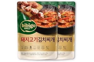 KULOSORY [Pack of 2]BIBIGO Korean Kimchi Soup - 16.2oz / Stew 돼지고기 김치찌개