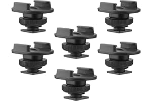 Acouto Cold Shoe Mount Adapter, Professional Photography Accessory for Sports Cameras, with 1 4 Inch Screw Hole, Compatible w