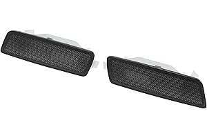 X AUTOHAUX 1 Pair Exterior Side Marker Front Fender Lights Lamps Housings for Volkswagen MK5 Golf GTI Rabbit 2006-2009 Jetta 2005-2010 R32 2008 Black