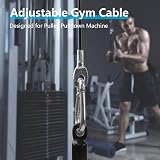 LFJ Fitness Steel Cable Heavy Duty Lat Pulldown Pulley System 2.5m Gravity Ball view 5