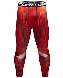 Red Plume Men's Compression Elastic Tight Leggings