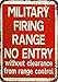 Custom Kraze Military Firing Range Vintage Reproduction Metal tin Sign 8 x 12