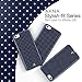iPhone 5C case for women, Akna Stylish-fit Series Glossy Fabulous Girl Case for iPhone 5C [Royal Blue Polka Dots](U.S)