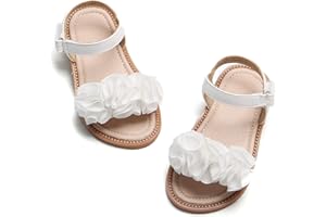 Felix & Flora Girls Sandals - Toddler Girl Dress Shoes Size 6-12 for Summer Party Wedding School Flats.