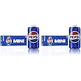 Pepsi Soda, Mini Cans, 7.5 Ounce (Two packs of 10)